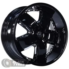 Harp Y-18 (Gloss Black With Chrome Accents) 9.5J×R20 6×139.7 ET15 DIA108.1