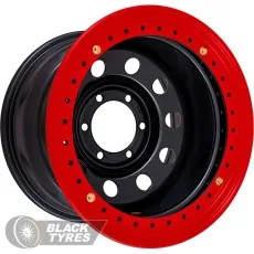 Off-Road-Wheels Тойота Ниссан (Черный с Красным ободом)