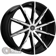 Lexani CSS-15 (Black machined) 8.5J×R20 5×120 ET30 DIA74.1