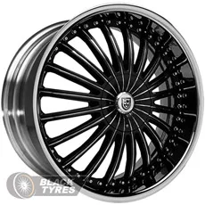 Lexani CS-3 (Black chrome) 8.5J×R22 5×130 ET37 DIA78.1
