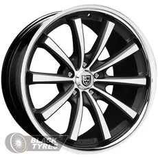 Lexani CVX-55 (Gloss black machined chrome lip) 10.5J×R20 5×120 ET35 DIA74.1