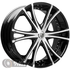 Lexani LX-12 (Black machined) 8.5J×R22 5×112 ET25 DIA74