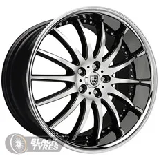Lexani LX-14 (Black machined chrome lip) 8.5J×R20 5×112 ET32 DIA74.1