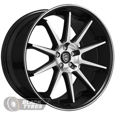 Lexani R-Ten (Black machined) 10J×R22 5×112 ET40 DIA74