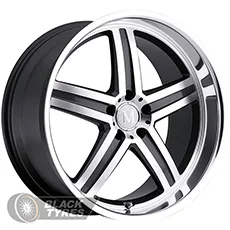 Mandrus Mannheim (Gunmetal mirror cut face lip) 9.5J×R19 5×112 ET53 DIA66.6